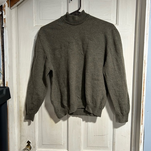 Pronto Uomo Sweater Womens XL Gray Extra Fine Merino Wool Long Sleeve Pullover - Picture 1 of 5